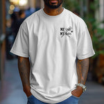 Grill Boss 'My Grill, My Rules' pocket design T-shirt featuring a bold text design with a grilling fork and flame graphic. Printed on a classic white unisex tee, this fun and confident design is perfect for BBQ lovers, pitmasters, and backyard chefs who take charge at the grill. Ideal for summer cookouts, Father’s Day, or casual everyday wear.
