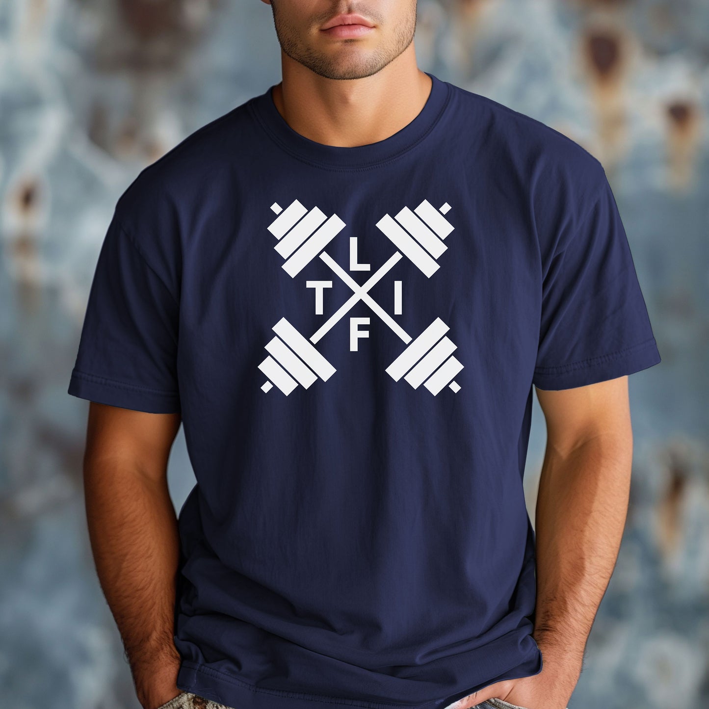 LIFT Barbell Gym T-Shirt, Workout Gift, Weightlifting Gear