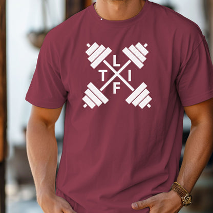 LIFT Barbell Gym T-Shirt, Workout Gift, Weightlifting Gear