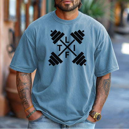 LIFT Barbell Gym T-Shirt, Workout Gift, Weightlifting Gear