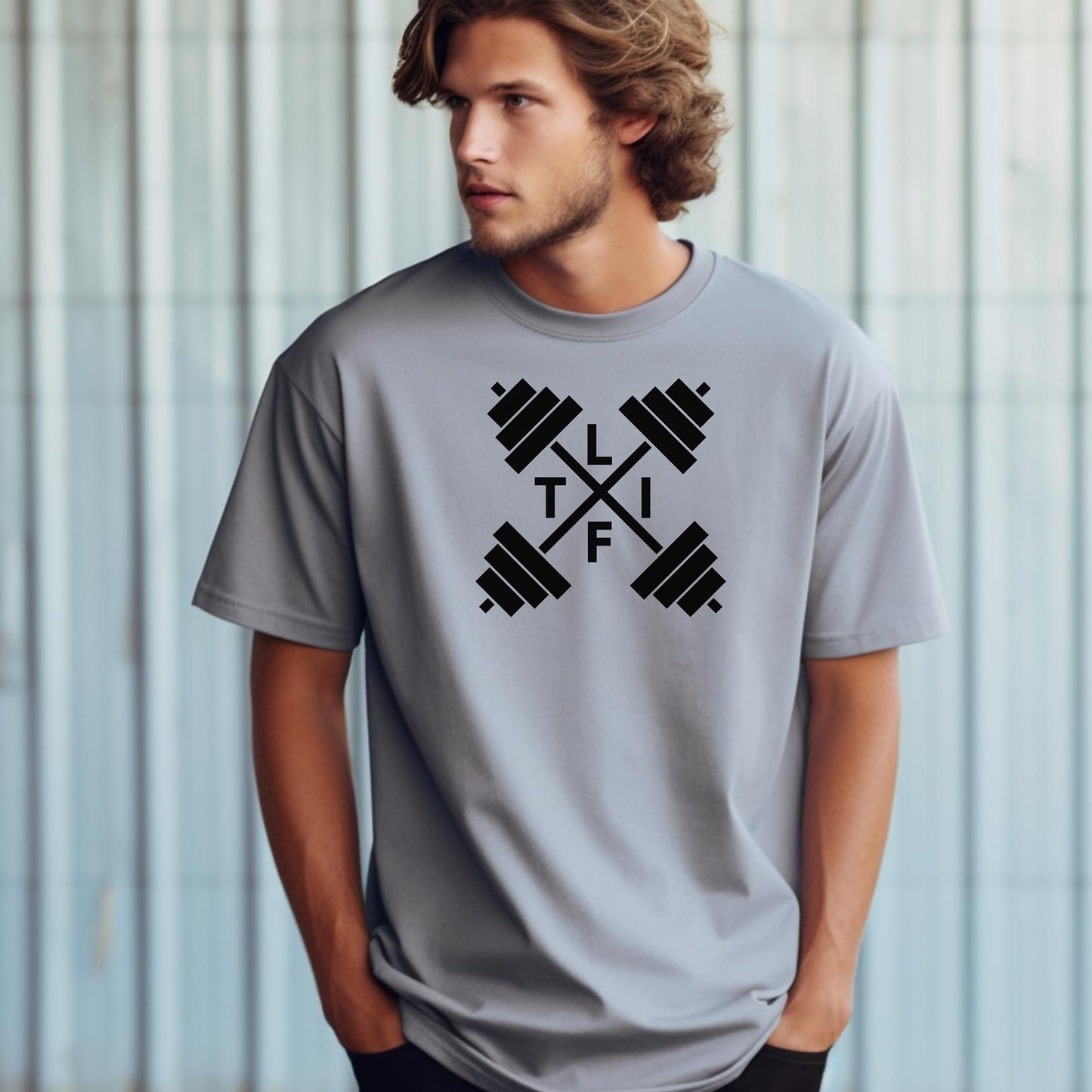 LIFT Barbell Gym T-Shirt, Workout Gift, Weightlifting Gear