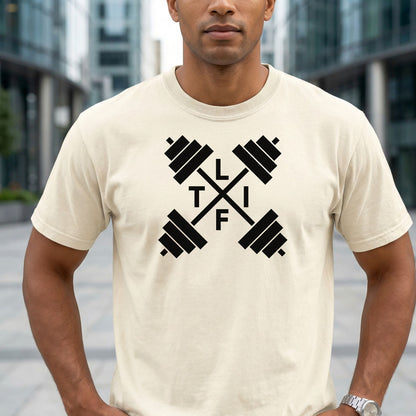 LIFT Barbell Gym T-Shirt, Workout Gift, Weightlifting Gear