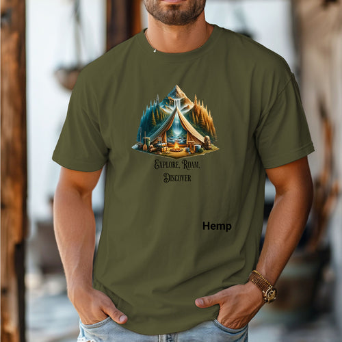 Adventure Explorer T-Shirt, Camping Tee, Travel Shirt, Nature Lovers Gift, Outdoor Adventure Apparel, Perfect for Hiking and Bonfires
