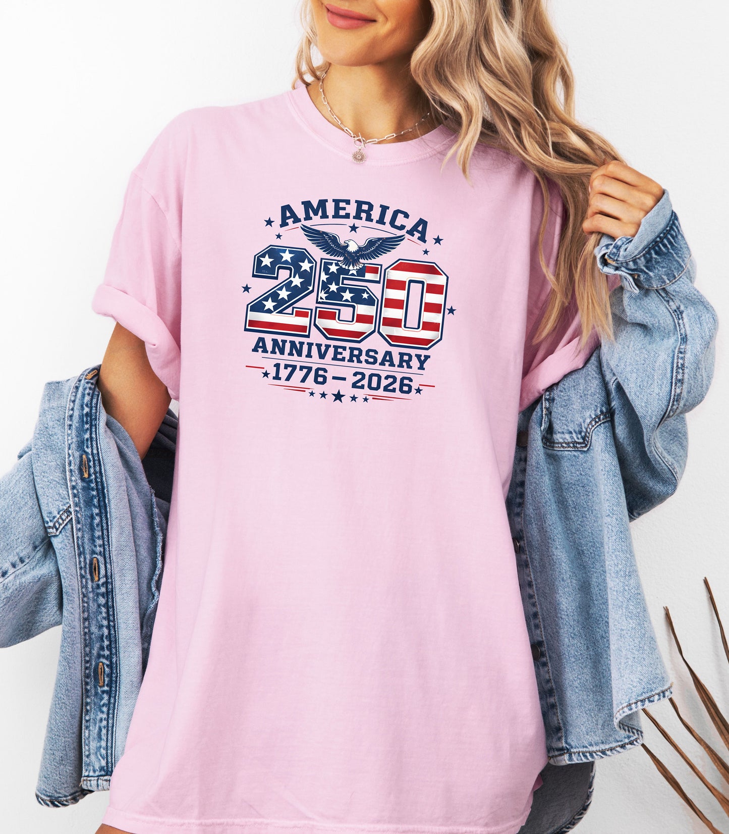 America 250 Anniversary T-shirt | 1776-2026 Patriotic Flag Design