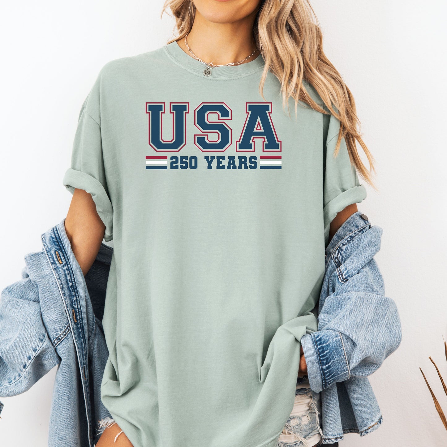 USA 250 Years T-Shirt, Patriotic Independence Day 250th Anniversary Tee