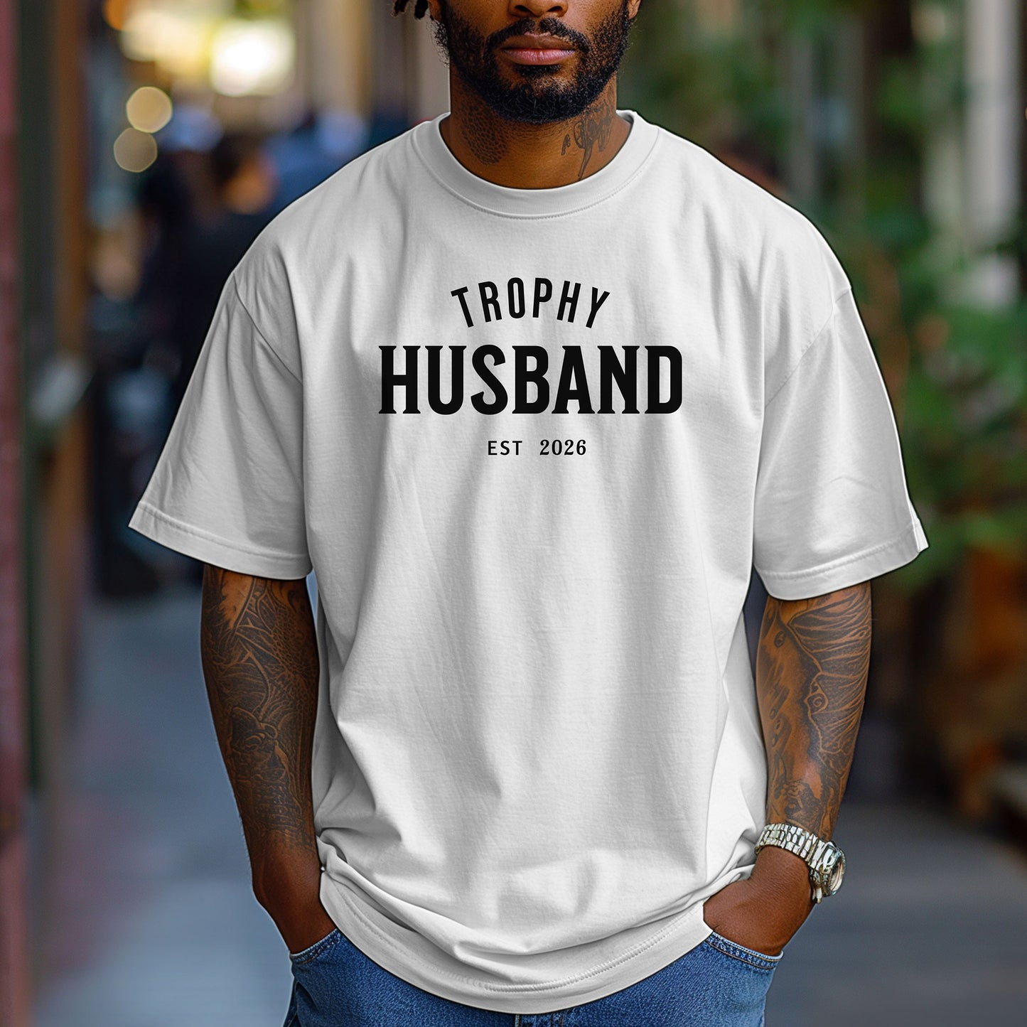 Personalized Trophy Husband Shirt, Gift For Him, Funny Husband Shirt, Anniversary Gift For Him, Gift For Husband, Anniversary Present, Father's Day