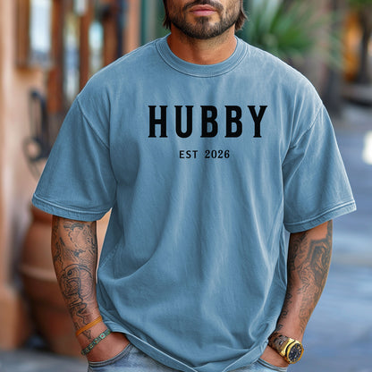 Personalized Hubby Shirt, Honeymoon Shirt, Wedding Shirt, Just Married Shirt, Matching Couple Shirt, Anniversary Tee, Engagement Announcement Shirt