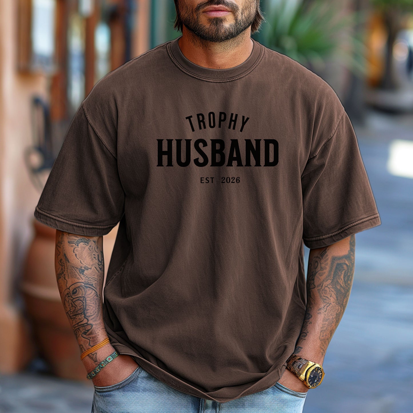 Personalized Trophy Husband Shirt, Gift For Him, Funny Husband Shirt, Anniversary Gift For Him, Gift For Husband, Anniversary Present, Father's Day