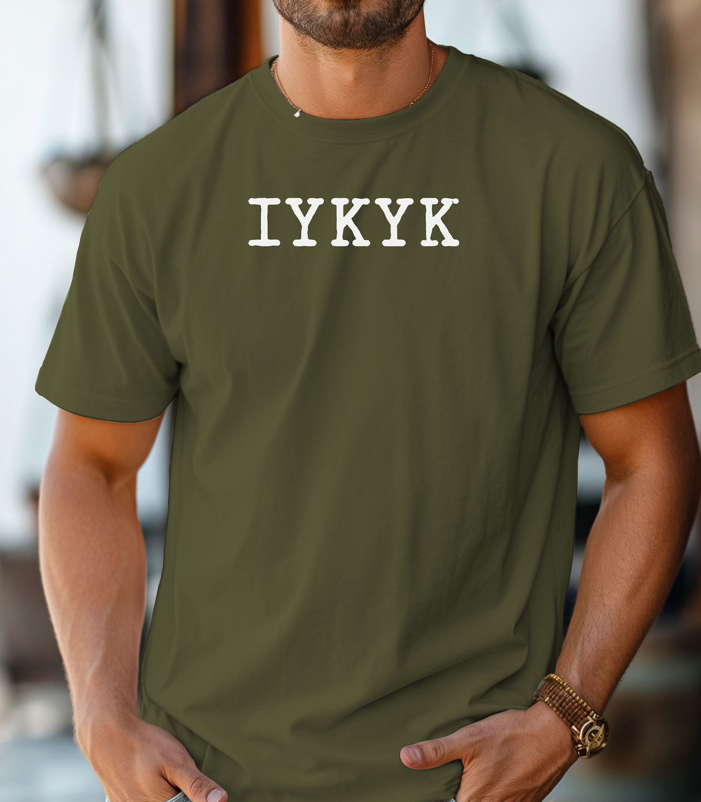 IYKYK Tee | Minimal Text Graphic T-Shirt, Casual Streetwear