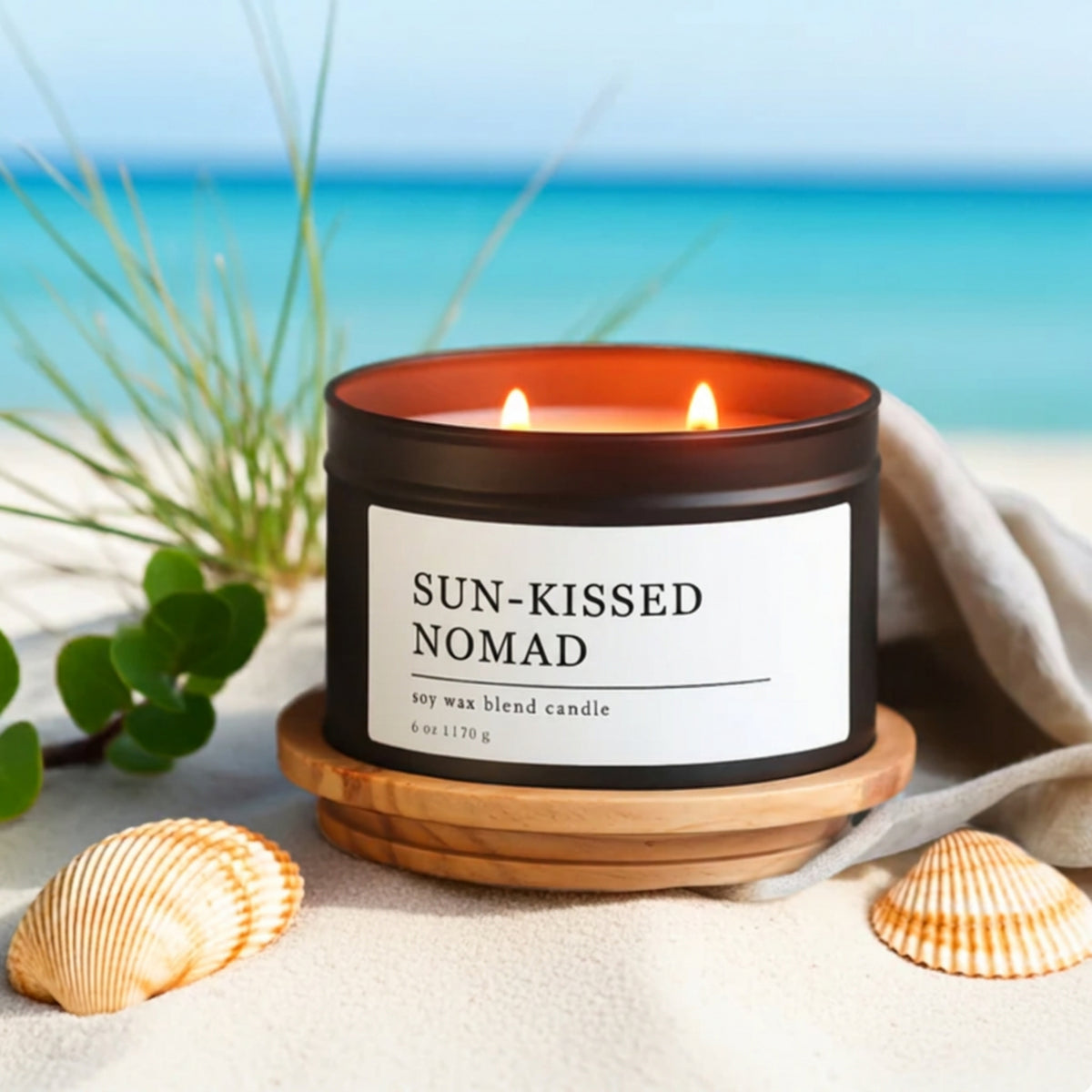 Sun-Kissed Nomad, Mango & Coconut Milk Candle Tropical Boho Scent