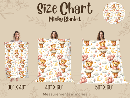 Minky Blanket Size Chart