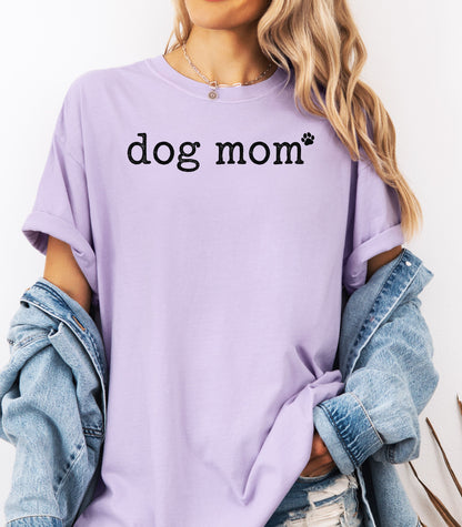 Dog Mom Paw Print T-Shirt, Fur-Baby Mom Tee