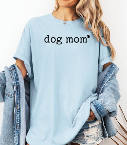 Dog Mom Paw Print T-Shirt, Fur-Baby Mom Tee