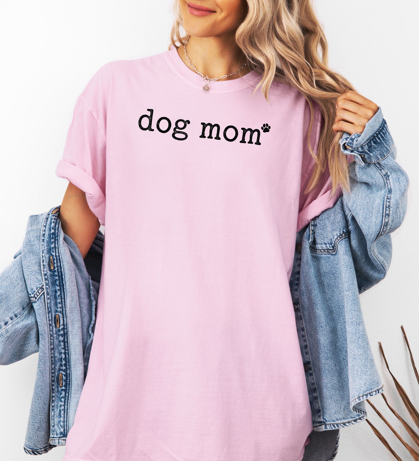 Dog Mom Paw Print T-Shirt, Fur-Baby Mom Tee