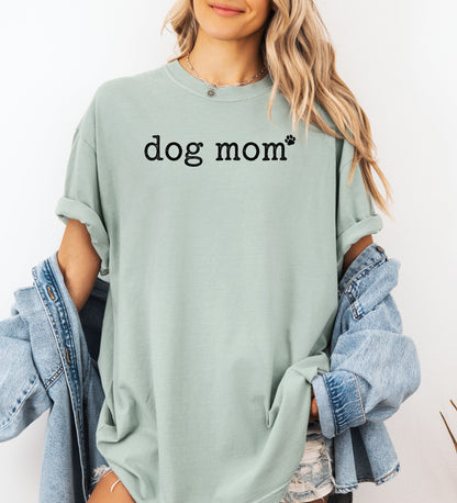 Dog Mom Paw Print T-Shirt, Fur-Baby Mom Tee