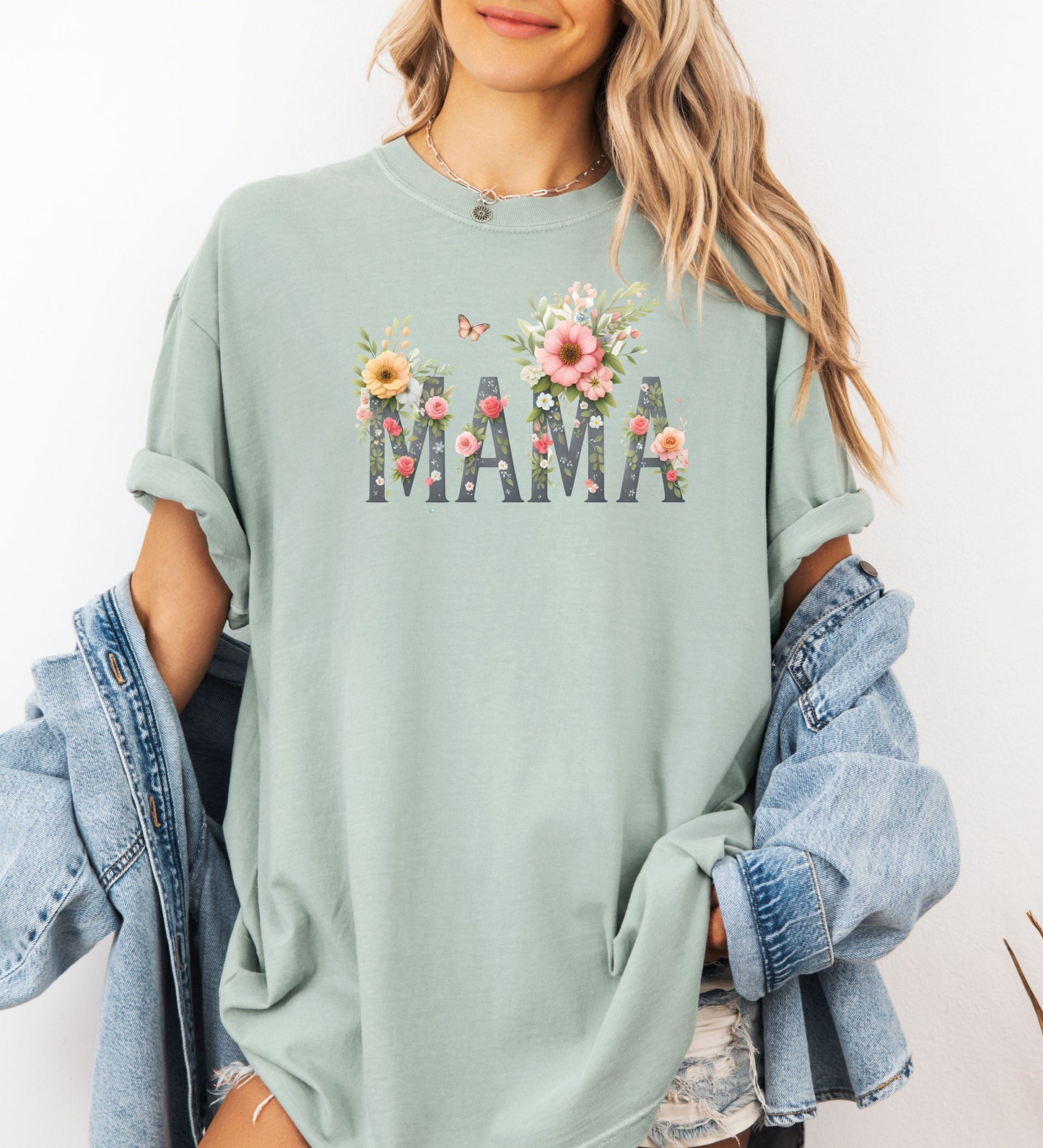 Floral MAMA T-Shirt, Floral Wildflower Tee for Moms, Mother's Day Gift