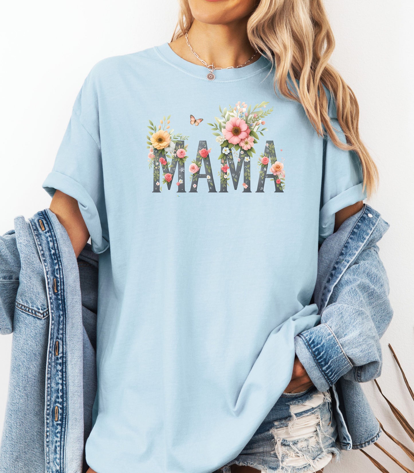 Floral MAMA T-Shirt, Floral Wildflower Tee for Moms, Mother's Day Gift