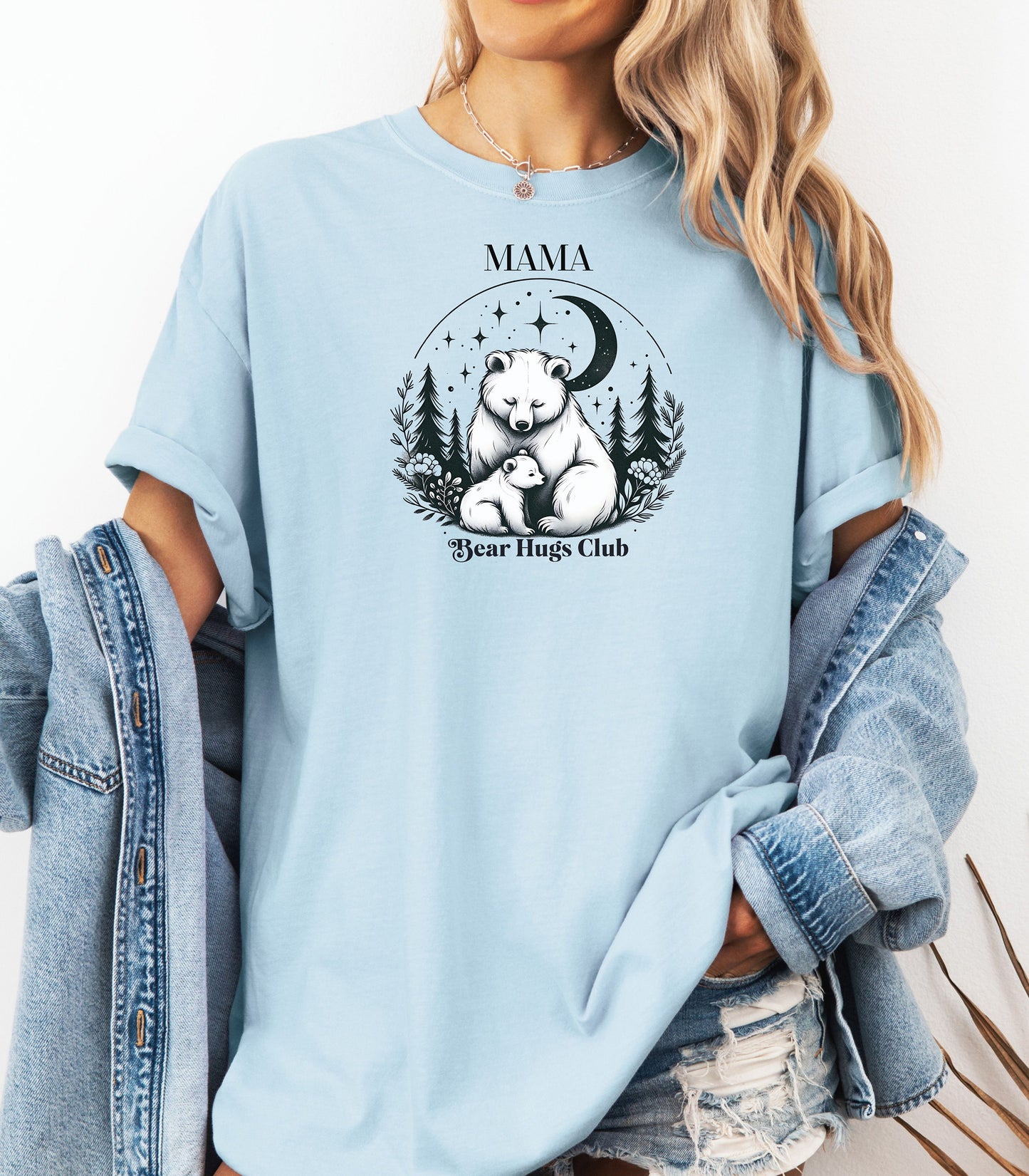 Mama Bear Hugs Club TShirt, Cute Bear Mom Tee