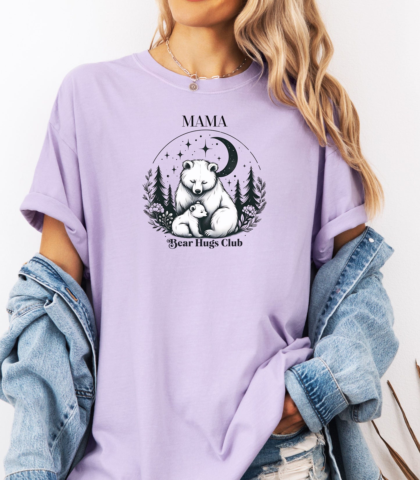 Mama Bear Hugs Club TShirt, Cute Bear Mom Tee
