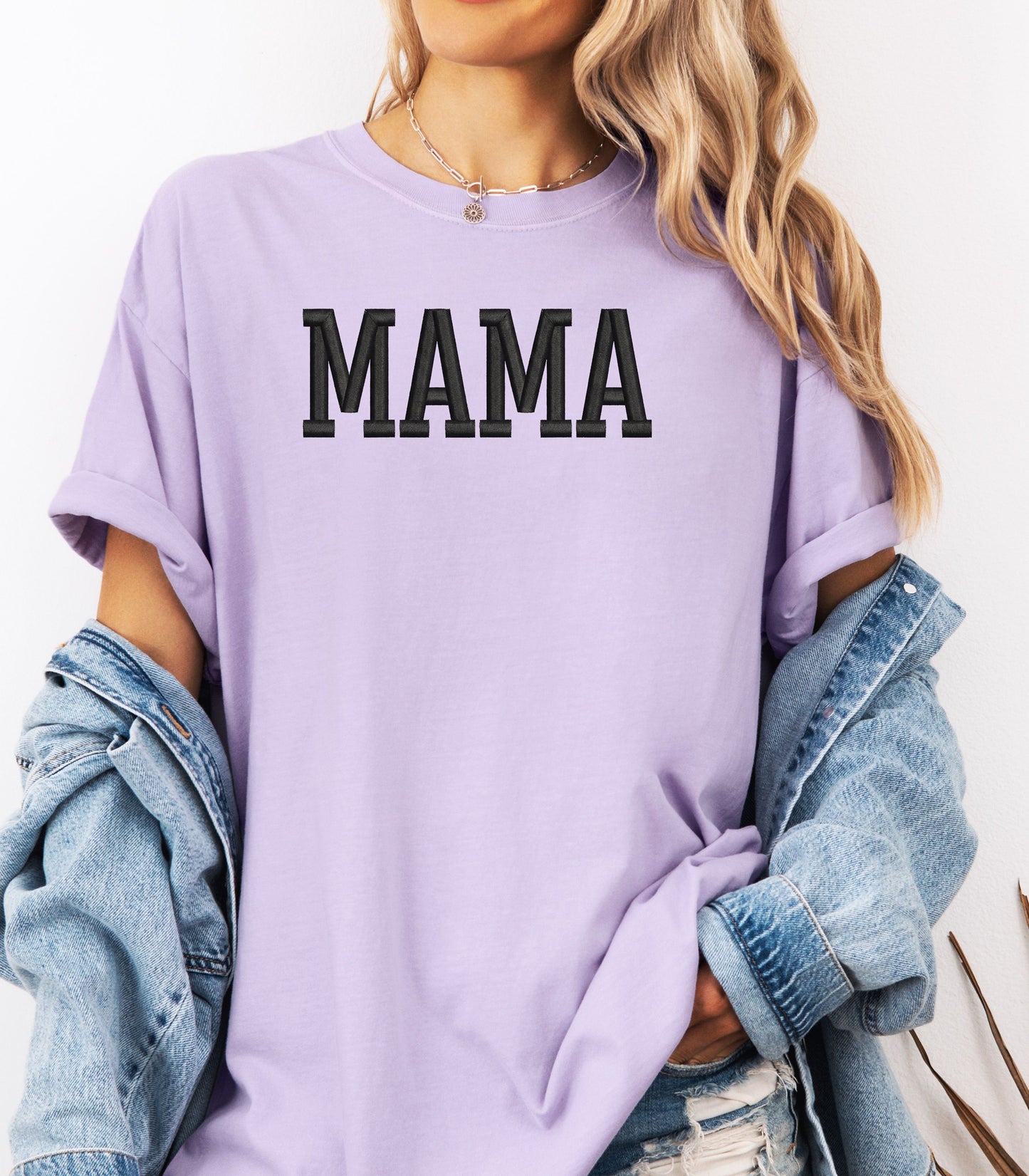 MAMA Embroidered Mother's Day T-Shirt