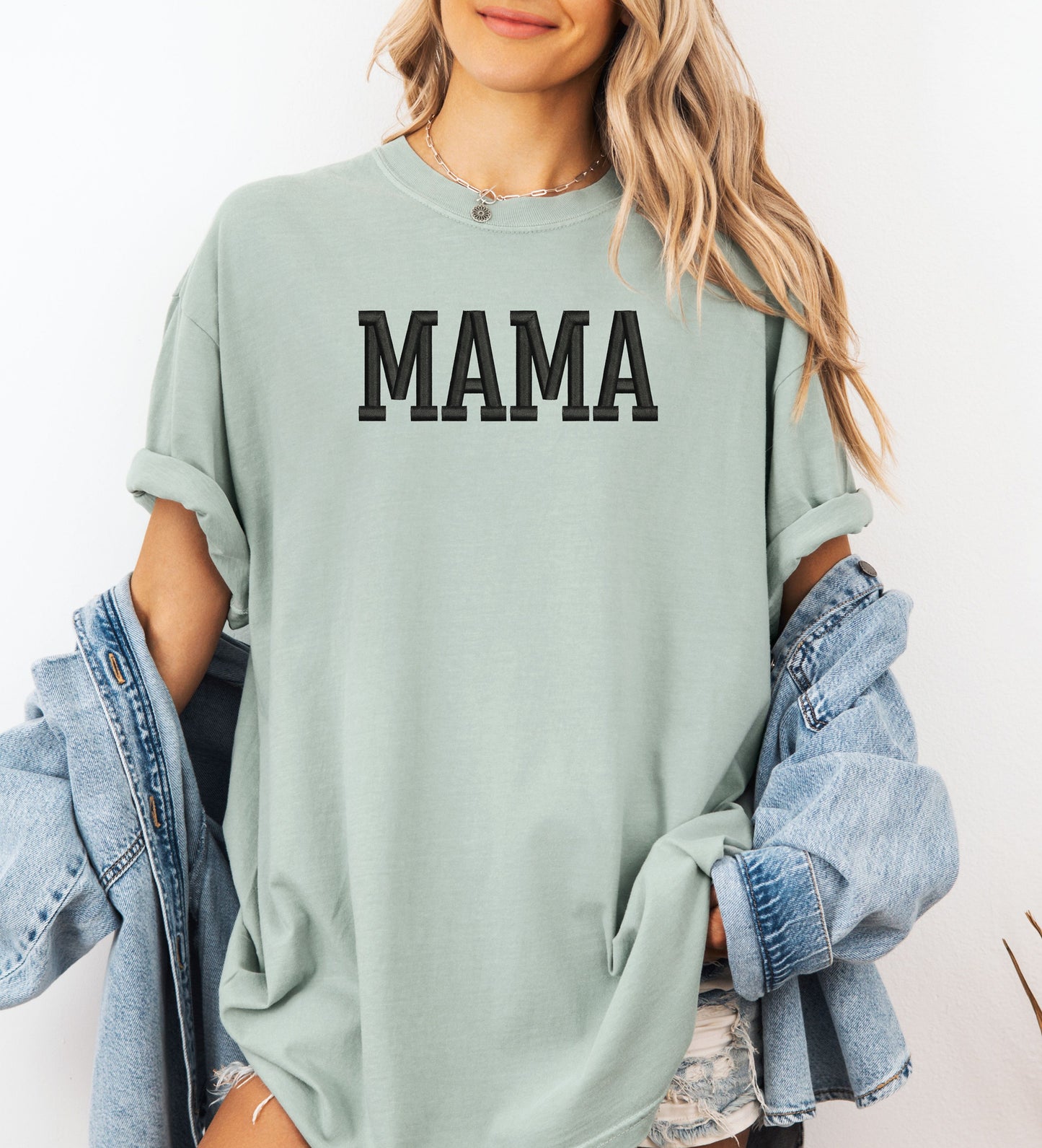 MAMA Embroidered Mother's Day T-Shirt