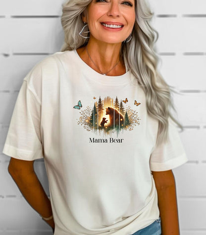 Mama Bear Woodland Mom T-Shirt