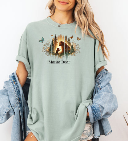 Mama Bear Woodland Mom T-Shirt