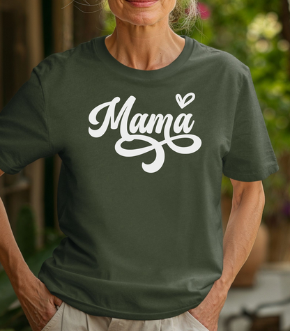 Mama T-Shirt, Heart Accent Mother's Day Tee