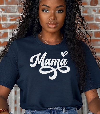 Mama T-Shirt, Heart Accent Mother's Day Tee