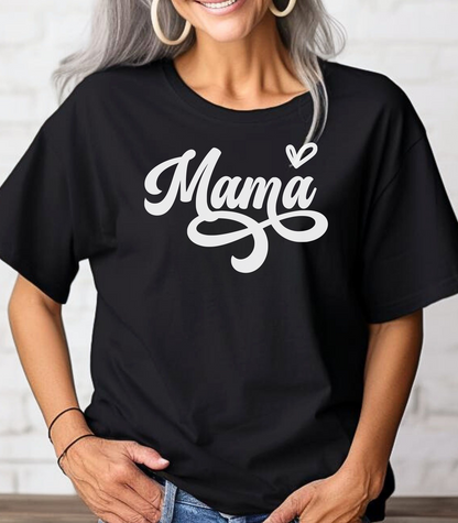 Mama T-Shirt, Heart Accent Mother's Day Tee