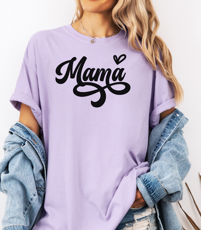 Mama T-Shirt, Heart Accent Mother's Day Tee
