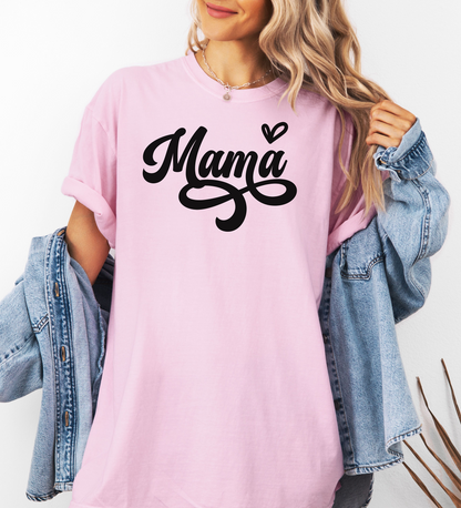 Mama T-Shirt, Heart Accent Mother's Day Tee
