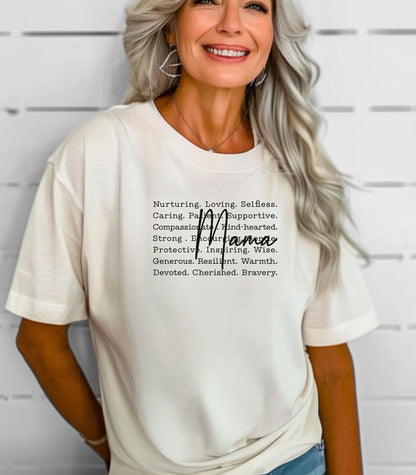 Mama Inspirational Words Mom T-Shirt, Mother's Day Gift