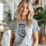 Mother and Child T-Shirt, Gift For Mom, Minimalist Line Art Design