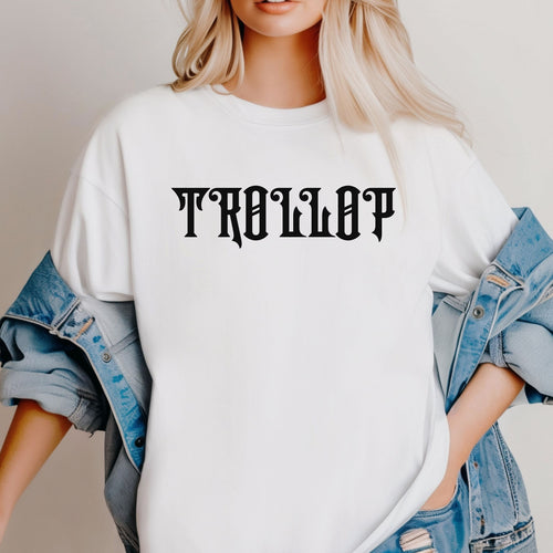 T-Shirt with 'TROLLOP' Design - Casual Streetwear, Graphic Tee, Gift for Friends, Summer Fashion, Unisex Apparel
