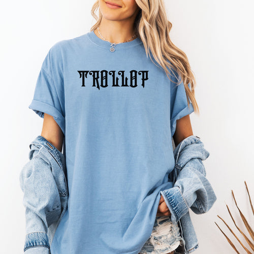 T-Shirt with 'TROLLOP' Design - Casual Streetwear, Graphic Tee, Gift for Friends, Summer Fashion, Unisex Apparel