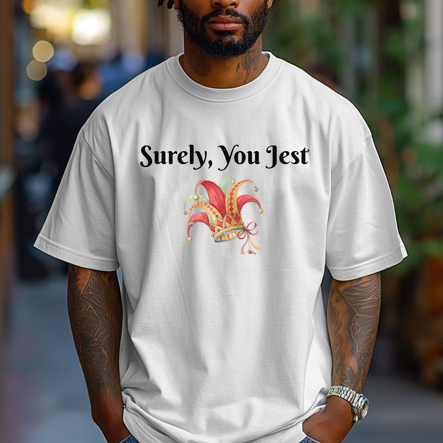 Surely, You Jest T-Shirt, Renaissance Faire Jester Tee