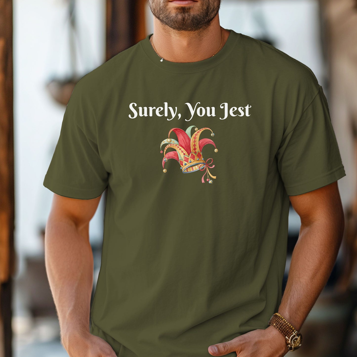 Surely, You Jest T-Shirt, Renaissance Faire Jester Tee