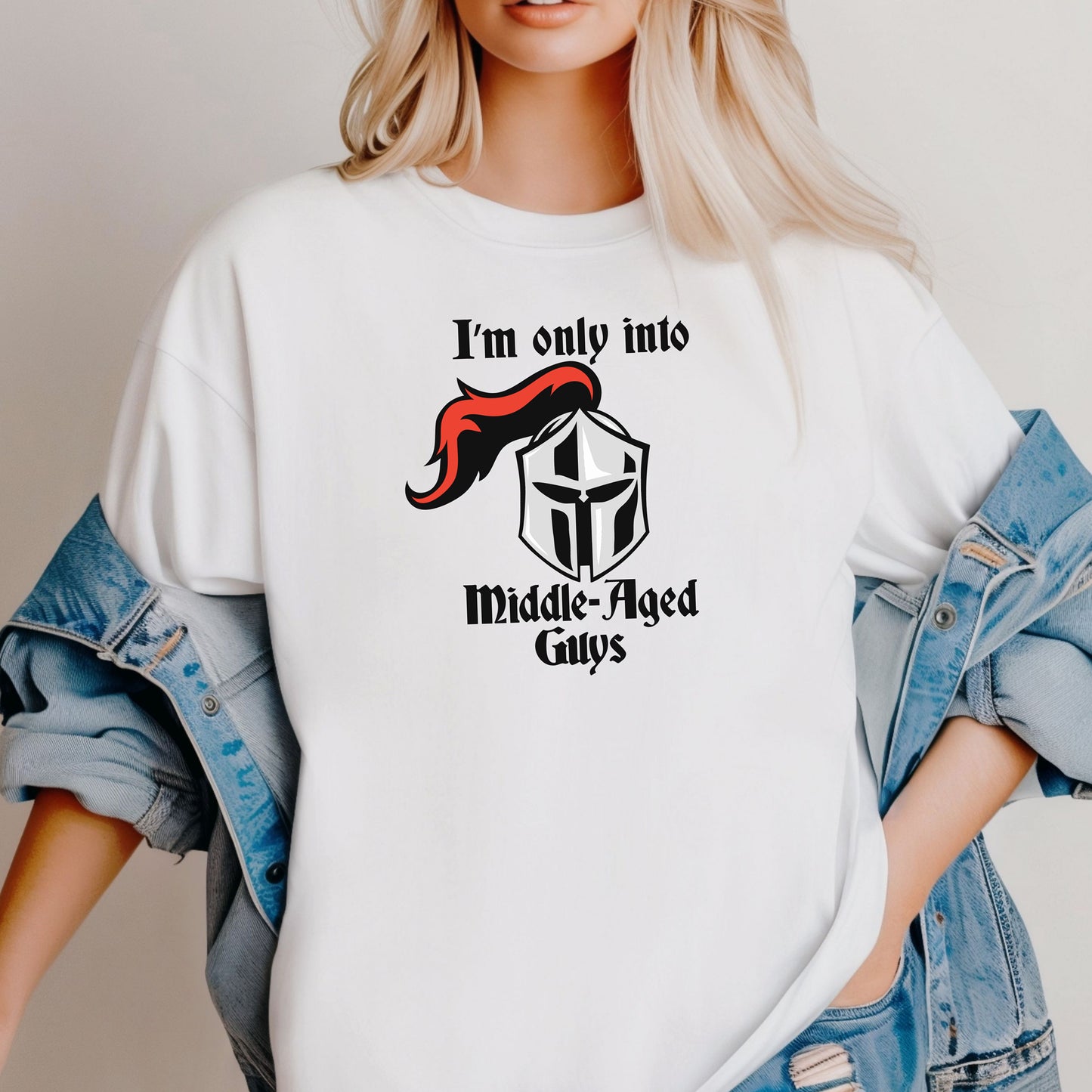 I’m Only Into Middle-Aged Guys T-Shirt, Renaissance Clothing, Renaissance Faire Tee