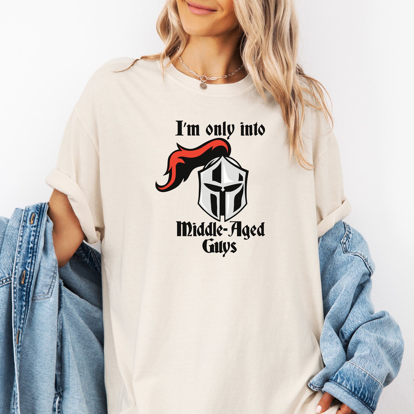 I’m Only Into Middle-Aged Guys T-Shirt, Renaissance Clothing, Renaissance Faire Tee