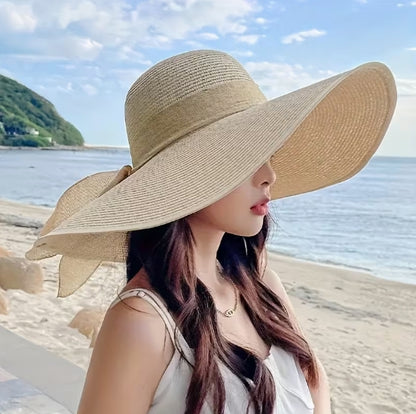 Wide Brim Sun Hat,  Boho Floppy Beach Hat