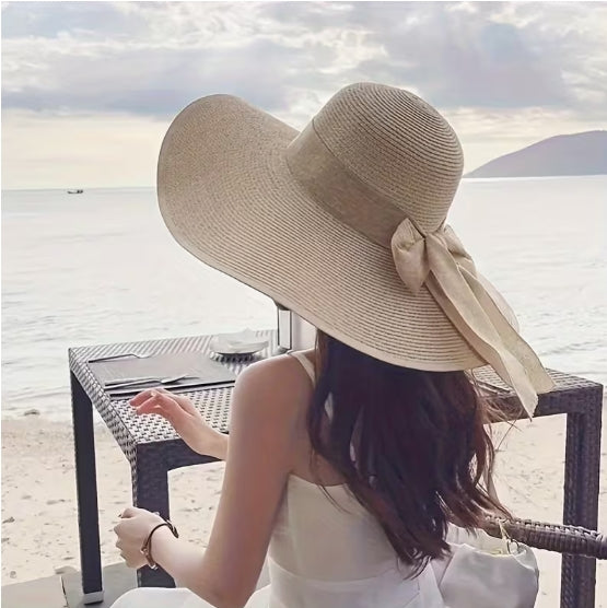 Wide Brim Sun Hat,  Boho Floppy Beach Hat