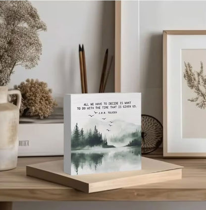 Time Well Spent Inspirational Décor, J.R.R. Tolkien Nature Quote