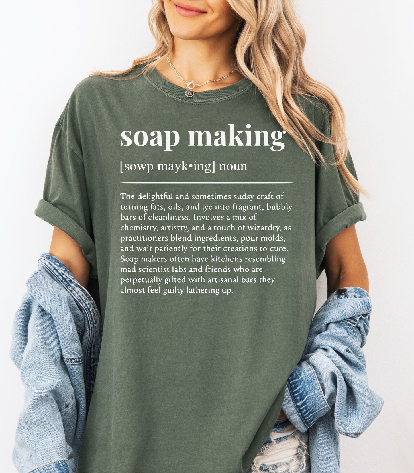 Soap Making Definition T-Shirt, Gift for Soap Artisans & Creators