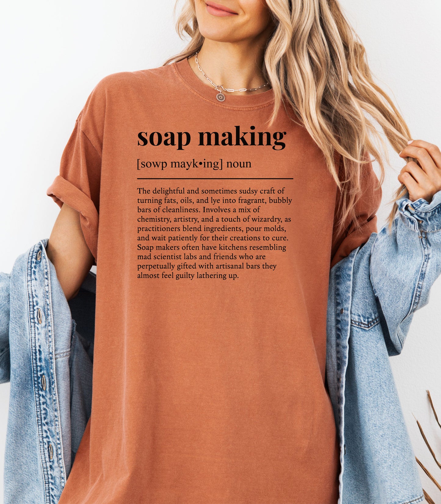 Soap Making Definition T-Shirt, Gift for Soap Artisans & Creators