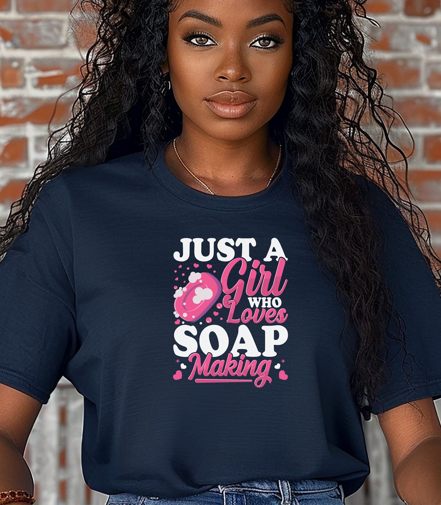 Just a Girl Who Loves Soap Making T-Shirt, Cute Gift for Handmade Artisans