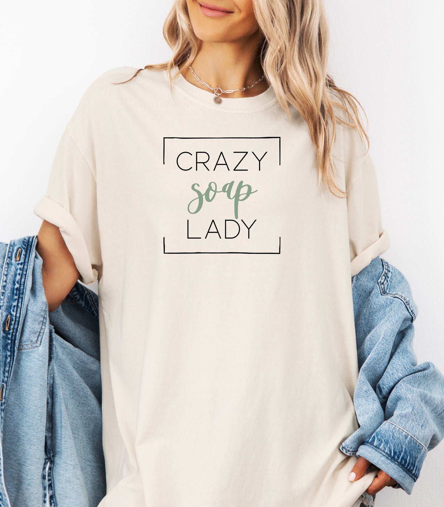 Crazy Soap Lady T-Shirt, Fun Gift for Handmade Soap Makers & Crafters