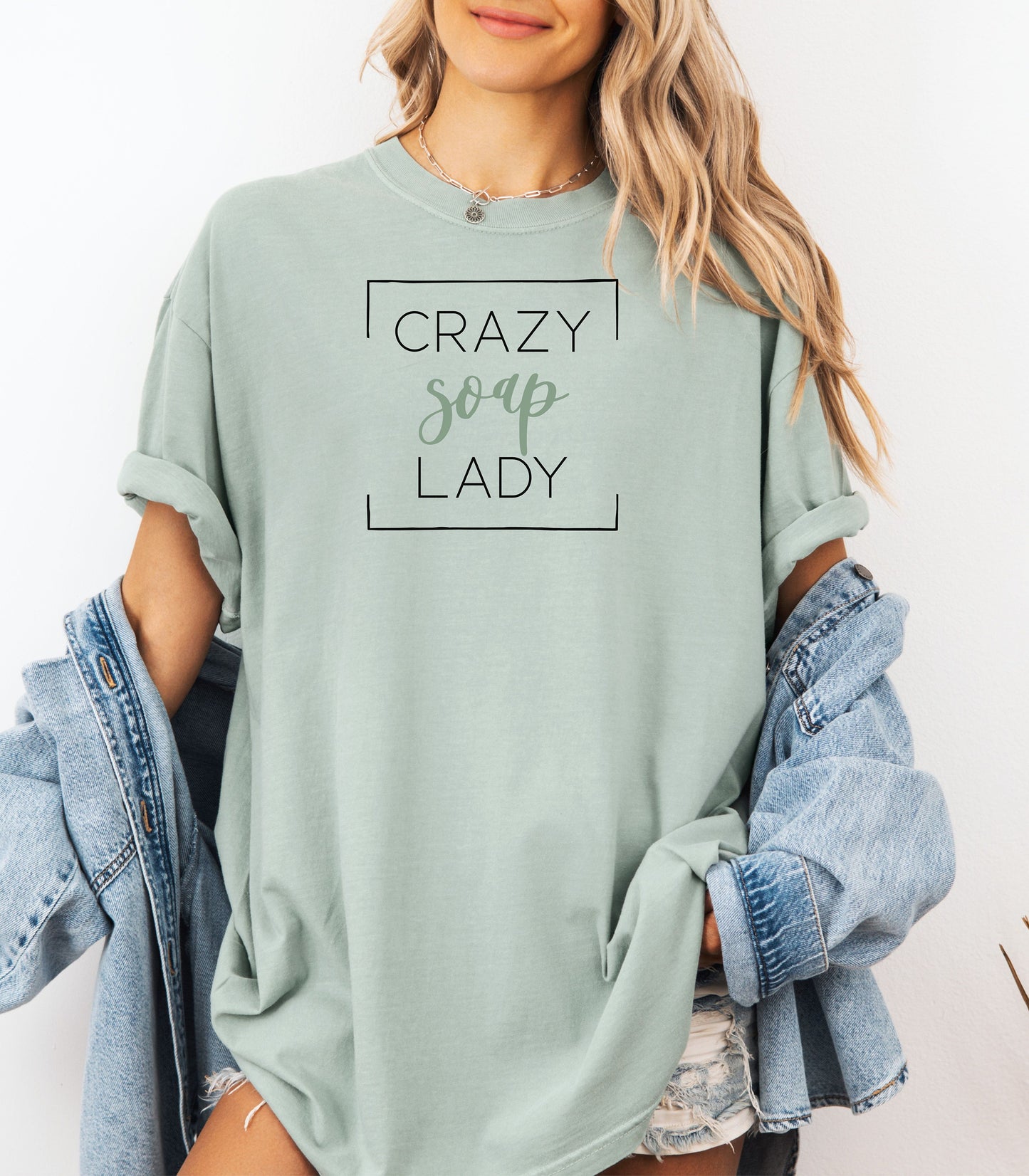 Crazy Soap Lady T-Shirt, Fun Gift for Handmade Soap Makers & Crafters