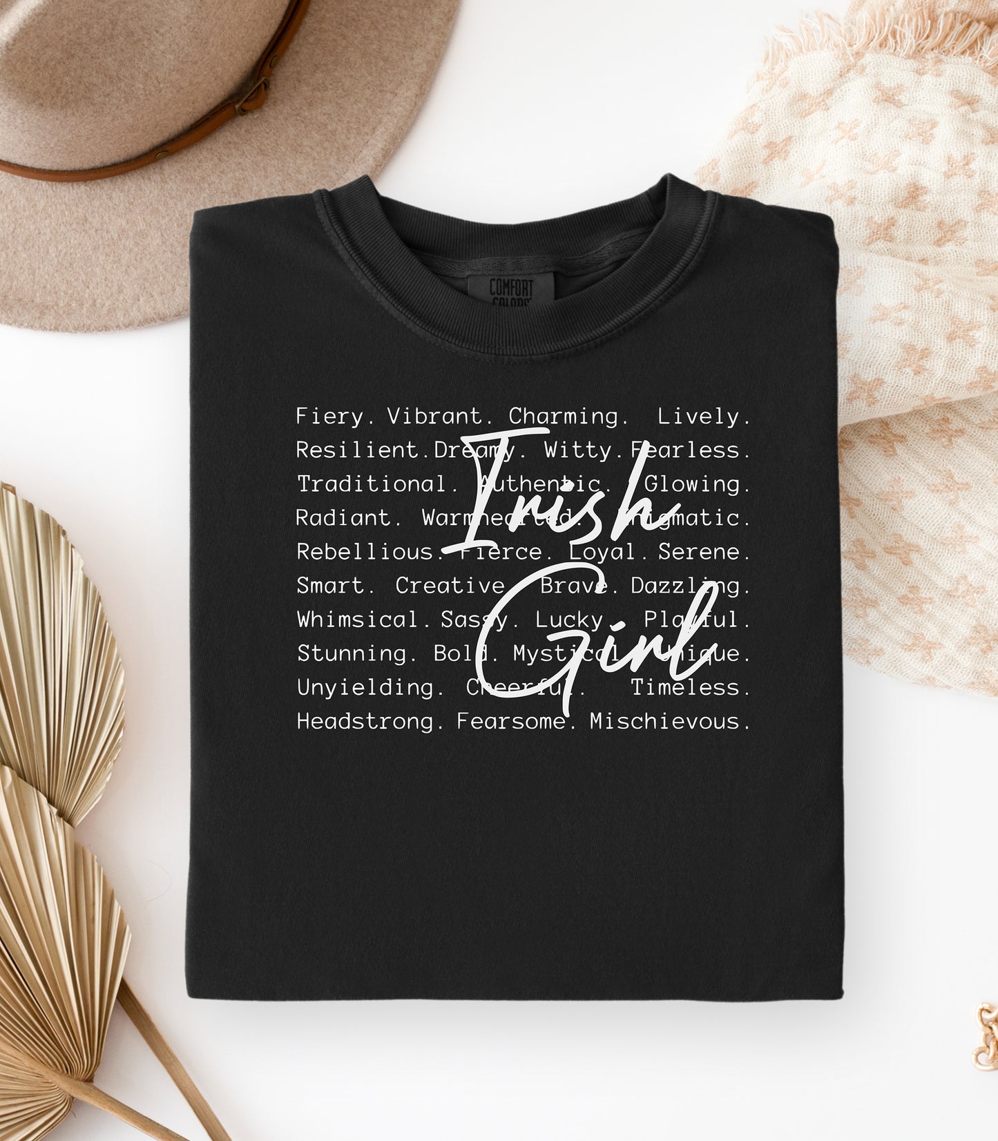 Irish Girl T-shirt | St. Patrick's Day green script design