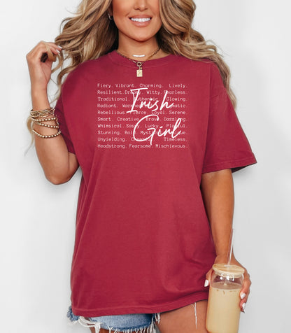 Irish Girl T-shirt | St. Patrick's Day green script design